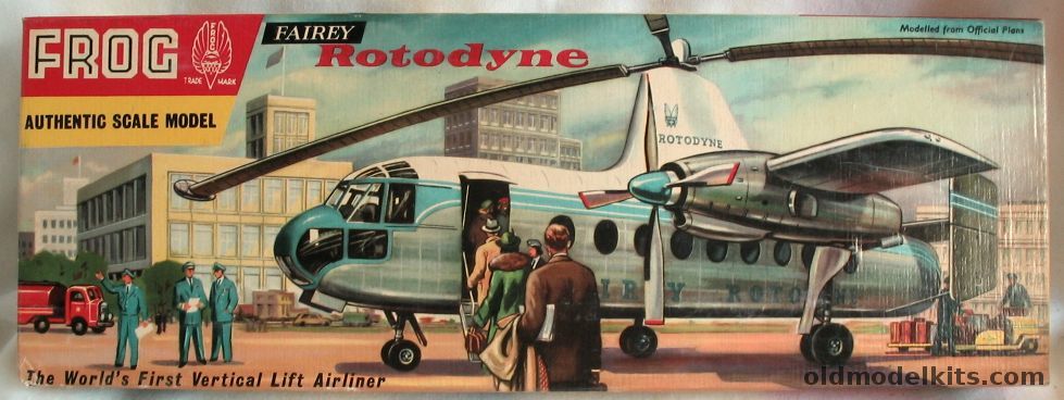 Frog 1/72 Fairey Rotodyne, 358P plastic model kit